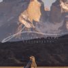 souvenirs: landscape postcard for sale in puerto natales