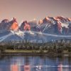 souvenirs: landscape postcard for sale in puerto natales