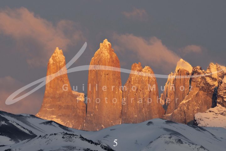 souvenirs: landscape postcard for sale in puerto natales