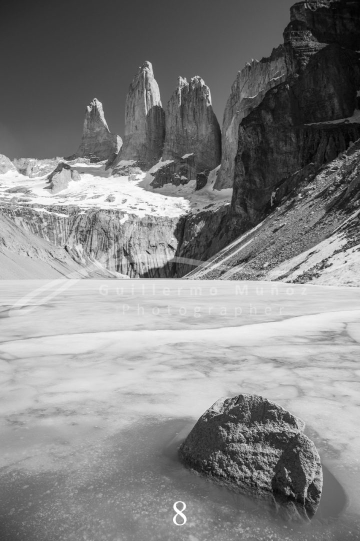 souvenirs: landscape postcard for sale in puerto natales